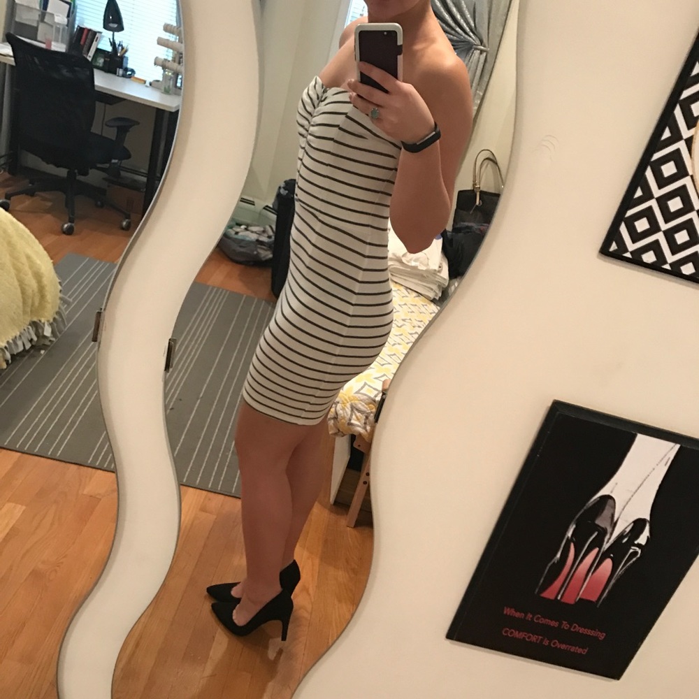 Charlotte Russe strapless dress, EUC