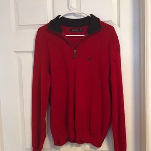 Nautica red 1/4 zip