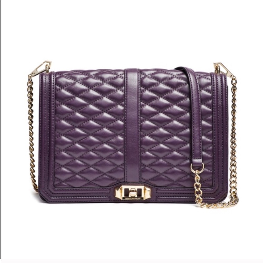 Rebecca Minkoff Jumbo Love Aubergine bag