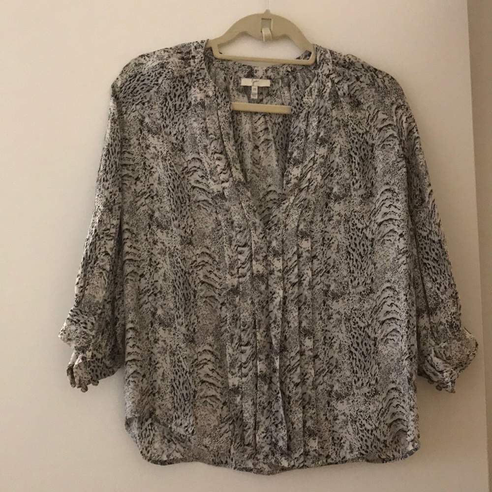 Joie patterned silk shirt