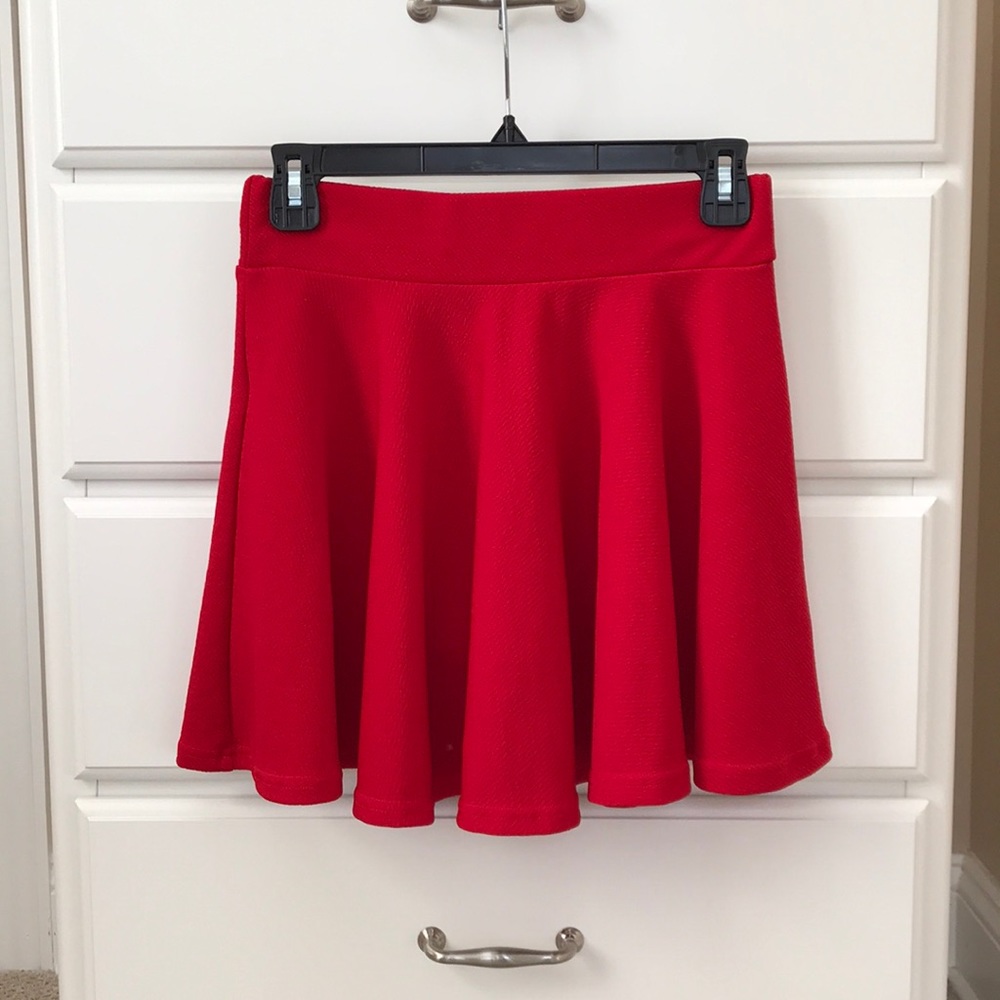 Versatile Stretchy Flared Mini Skater Skirt