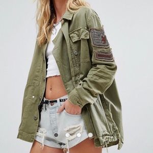 FREE PEOPLE MILITARY JACKET