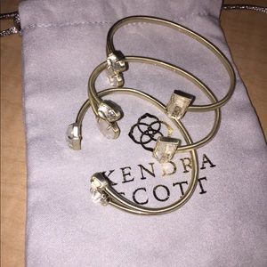 Kendra Scott Cammy Pinch Bracelet Set in Gold