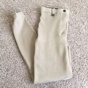 Tan knee patch breeches