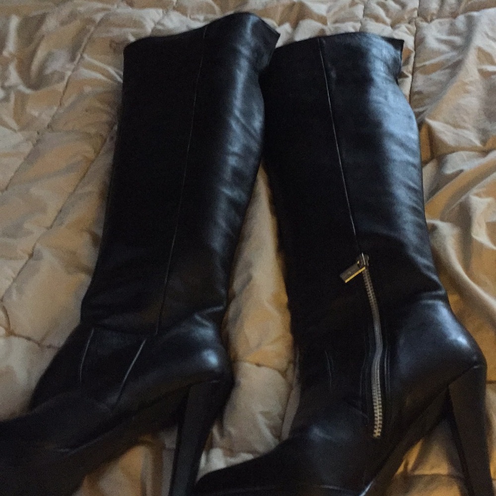 Michael  Kors Leather Knee High Boots