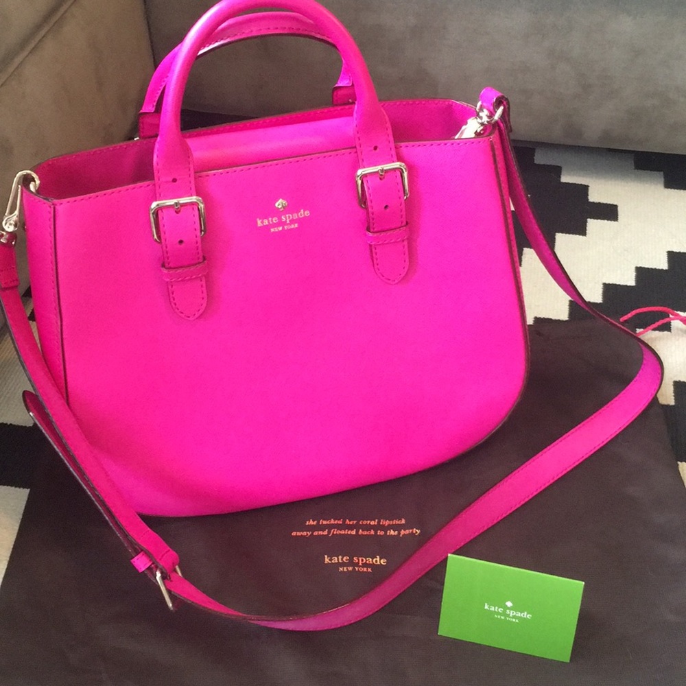 Hot pink Kate spade hand bag