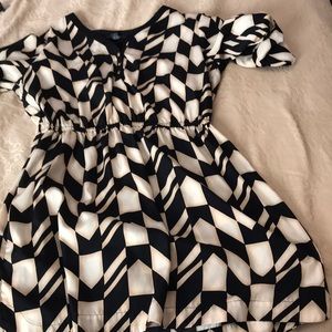 Black and gold dress