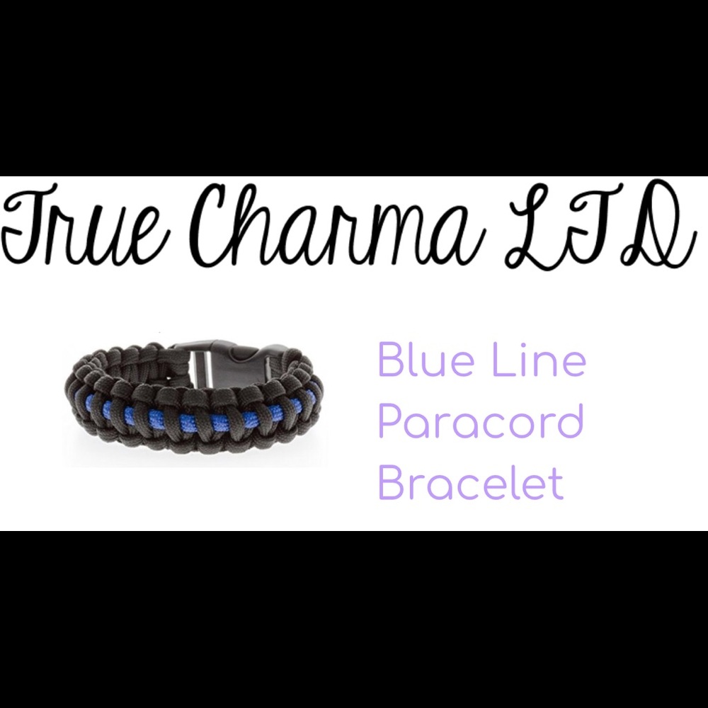 Thin blue Line Paracord Bracelet