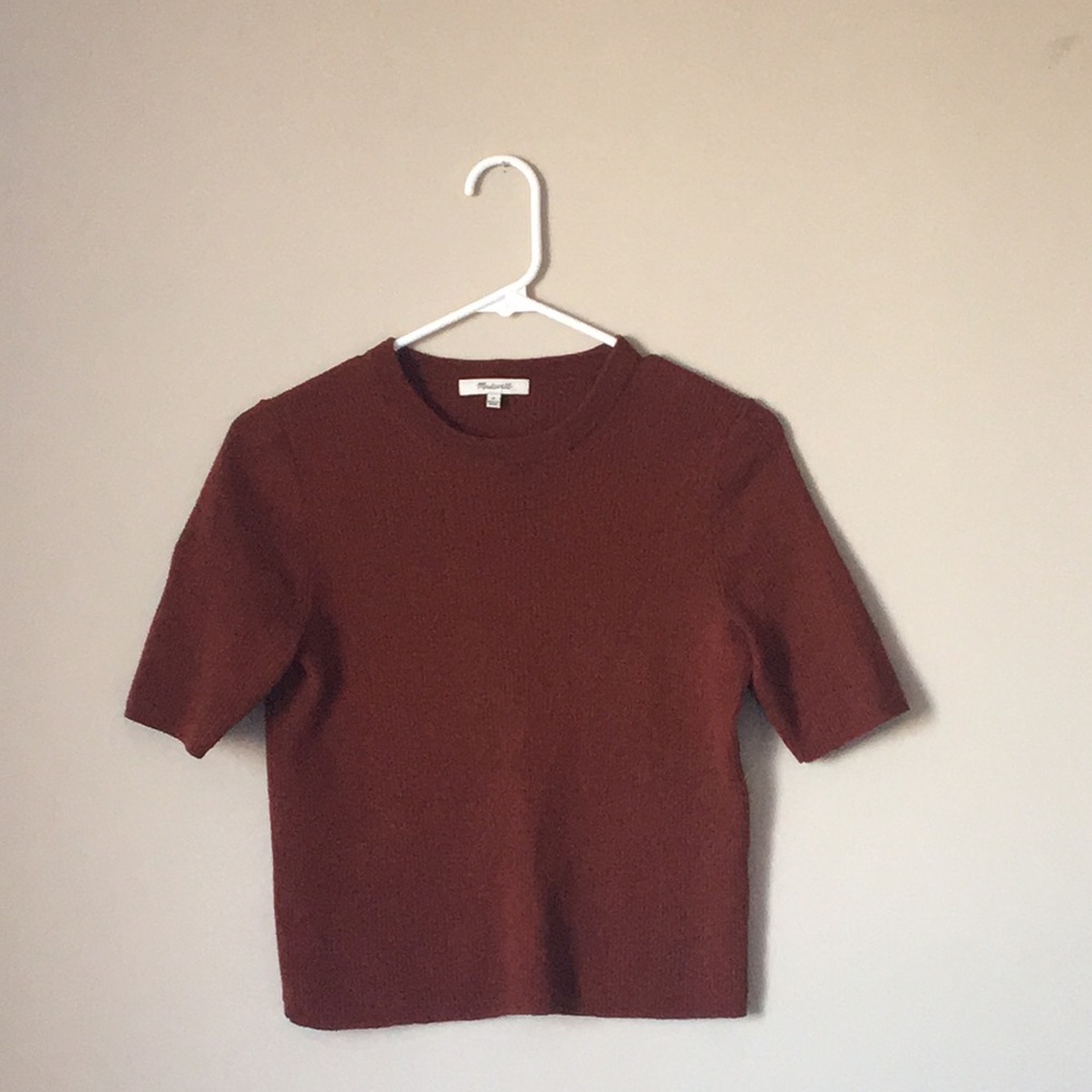 Madewell ribbed elbow sleeve sweater - medium