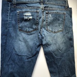 Distressed Victoria Secret low rise jeans