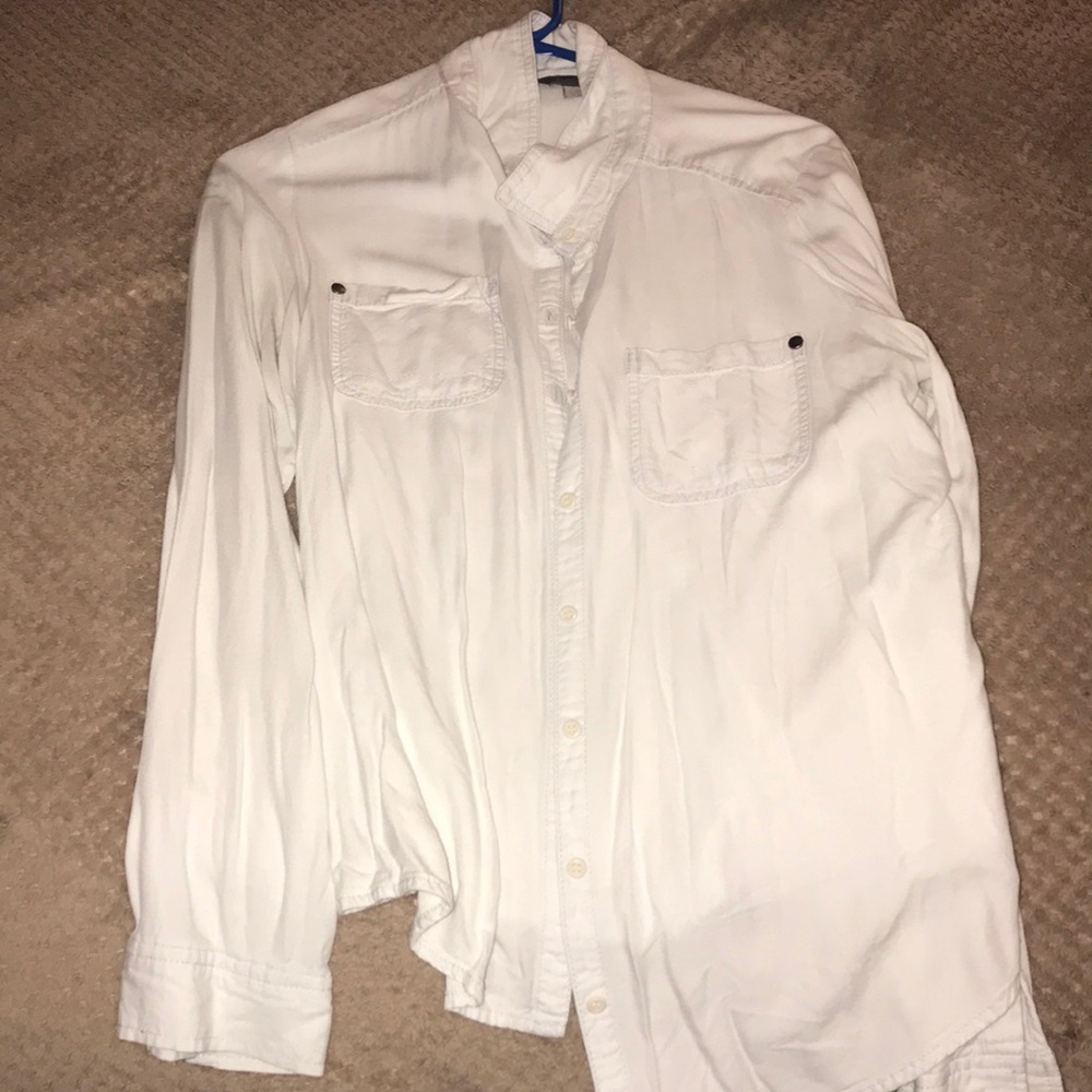Rubbish Large White Button Down