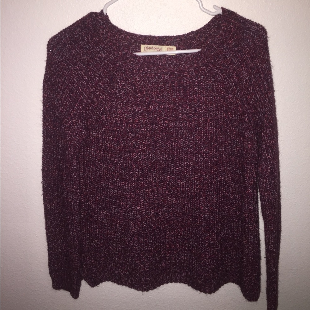 Burgundy comfy sweater!!