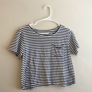 Abercrombie | Striped cropped Tee