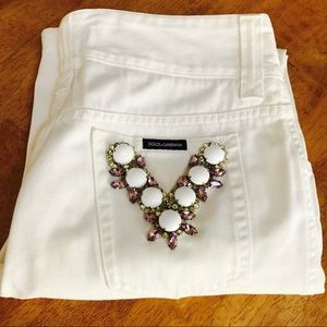 🎉HP🎉 Dolce & Gabbana Swarovski Crystal Jeans