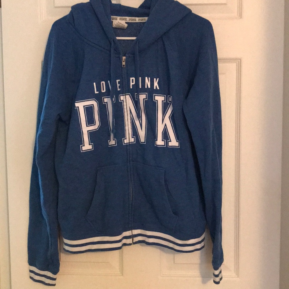 Pink zip up hoodie
