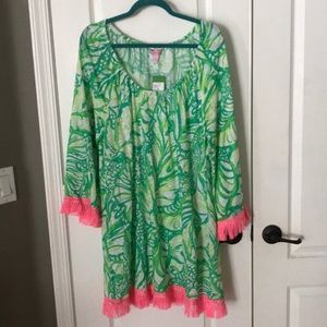NWT Lilly Pulitzer Getaway coverup in Toucan Green