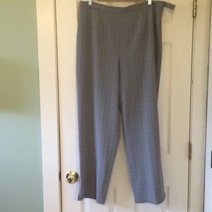 Rafaella size 16 dress pant Gray plaid