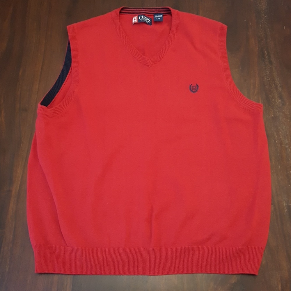 Chaps Sweater Vest (L)