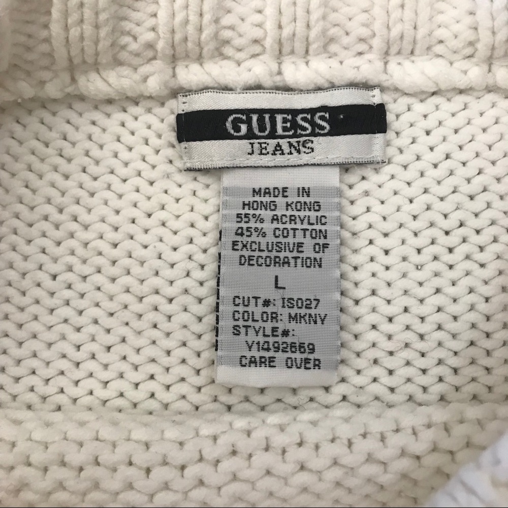 Vintage Guess Block Letter Spell Out Sweater - Picture 6 of 6