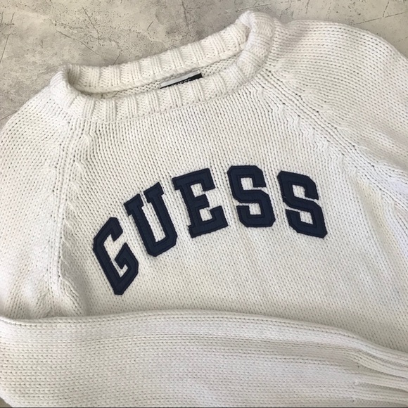 Vintage Guess Block Letter Spell Out Sweater - Picture 2 of 6