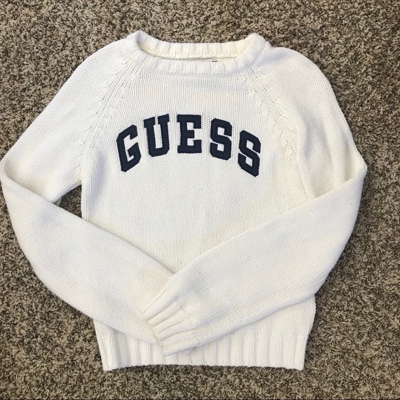 Vintage Guess Block Letter Spell Out Sweater - Picture 3 of 6