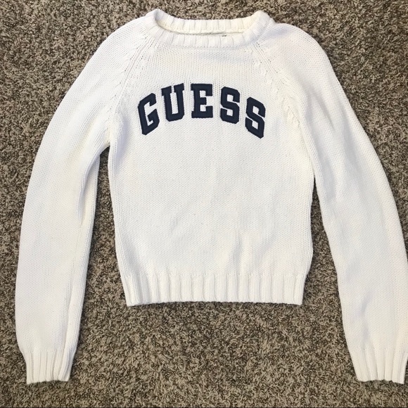 Vintage Guess Block Letter Spell Out Sweater - Picture 4 of 6
