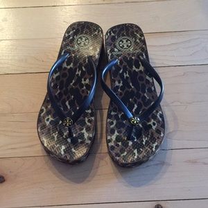 Tory Burch Leopard Print Sandals