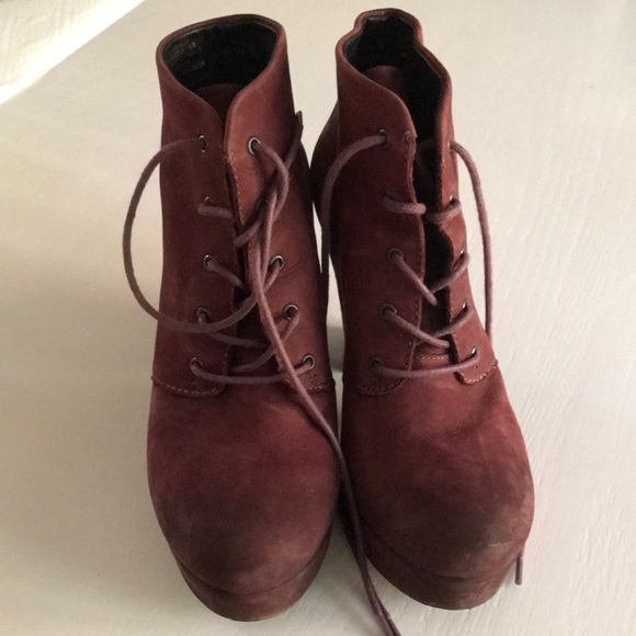 Steve Madden Raspy platform burgundy booties - Picture 4 of 8