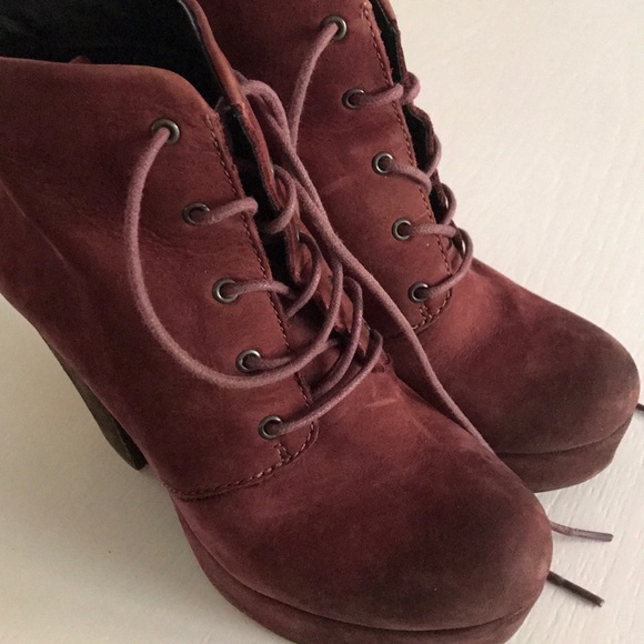 Steve Madden Raspy platform burgundy booties - Picture 7 of 8