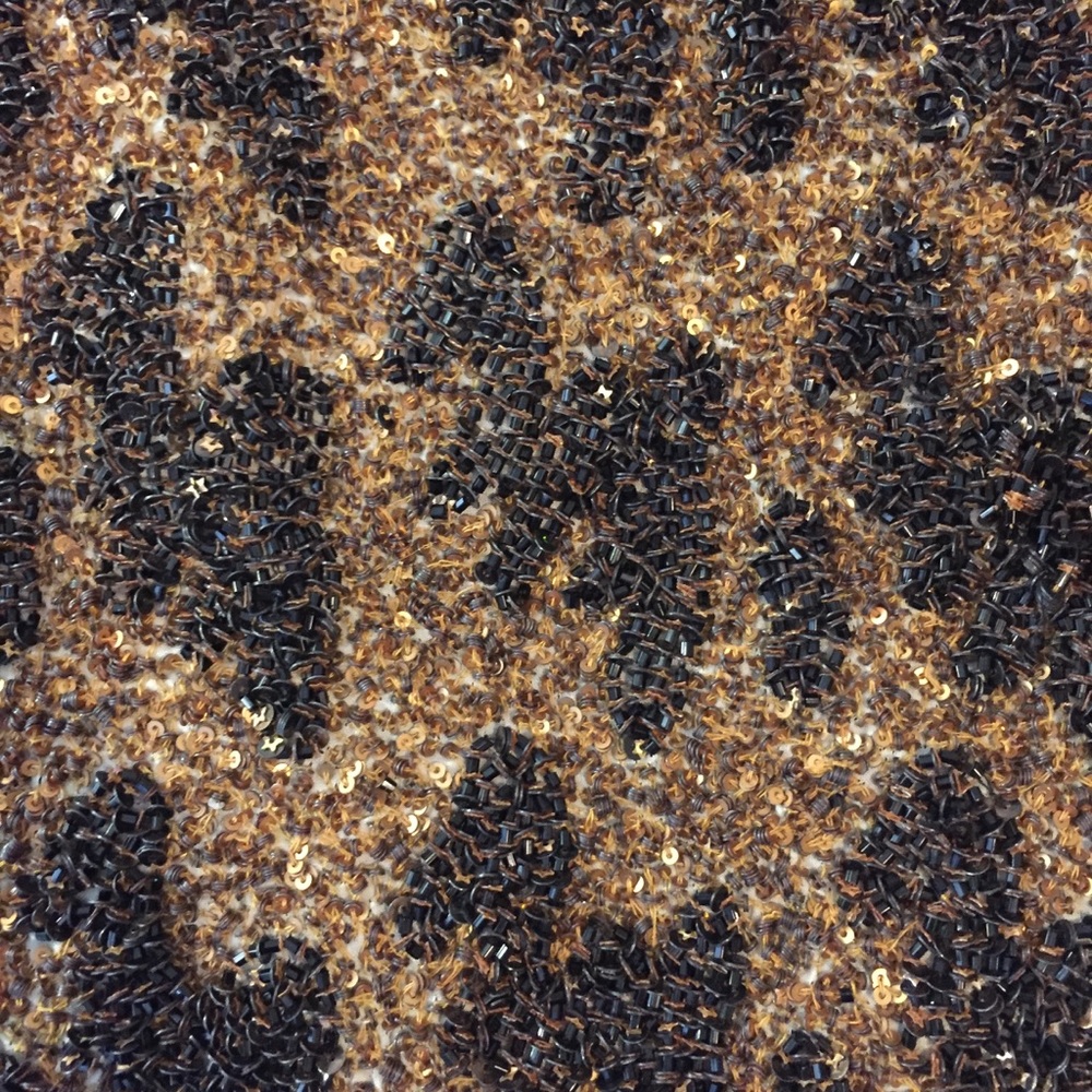 🔴sold🔴 ZARA beaded mini - houndstooth or cheetah - Picture 5 of 7
