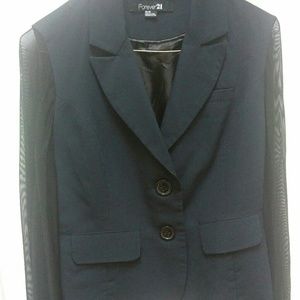 Black and Blue Blazer