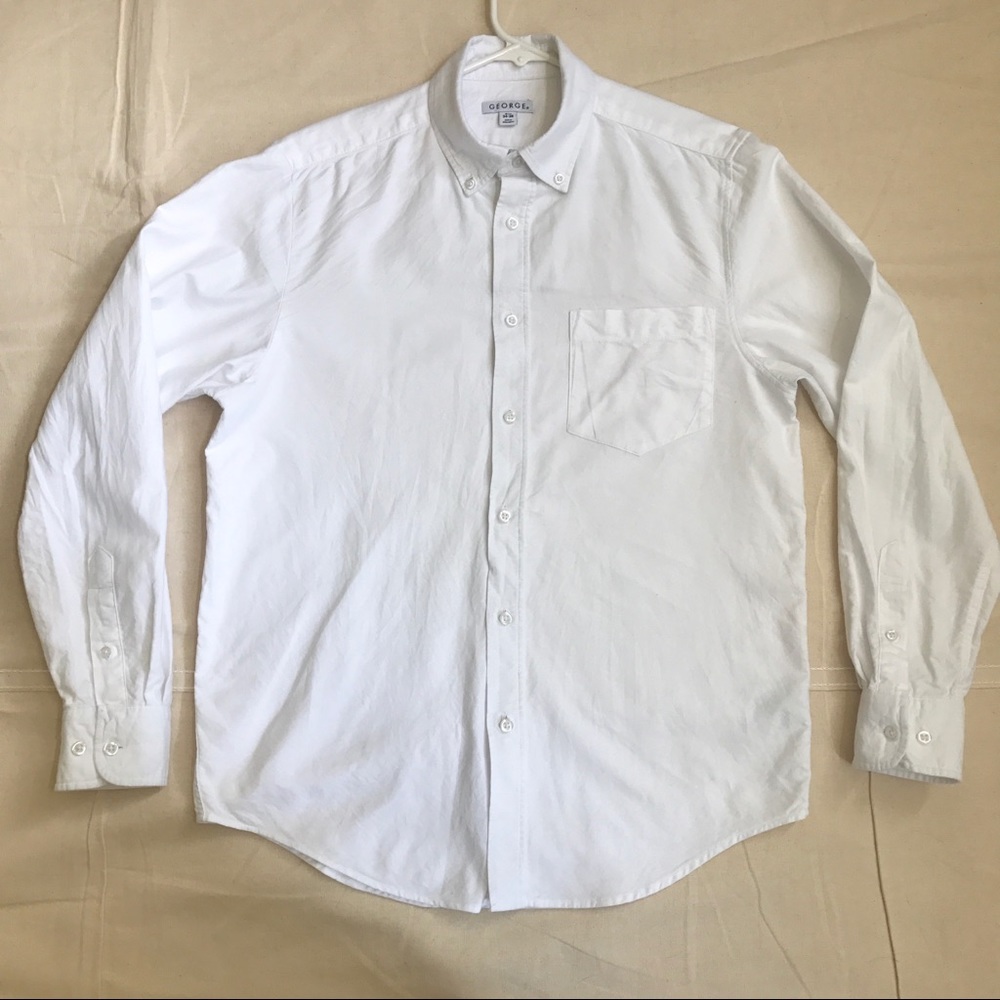 🛍2for$20 White button-down oxford pocket S 34-36