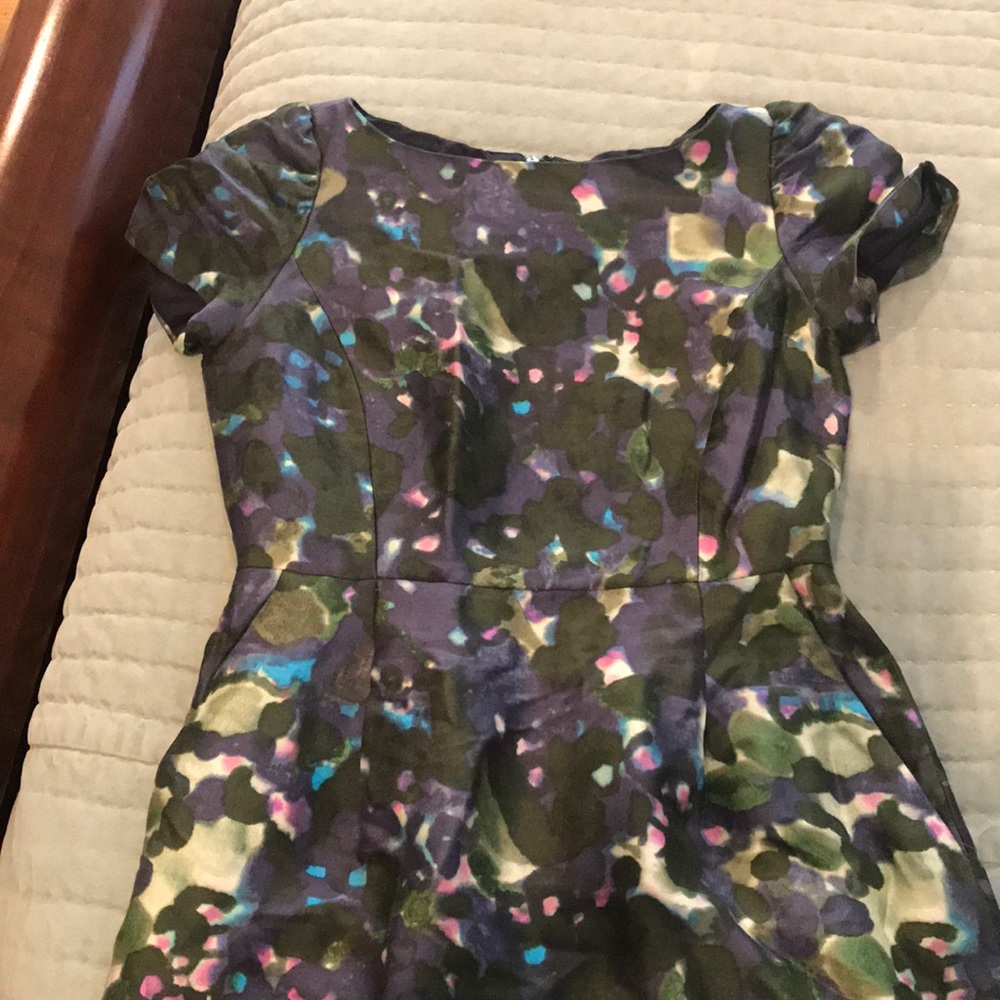 jcrew colorful dress