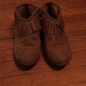Tan booties