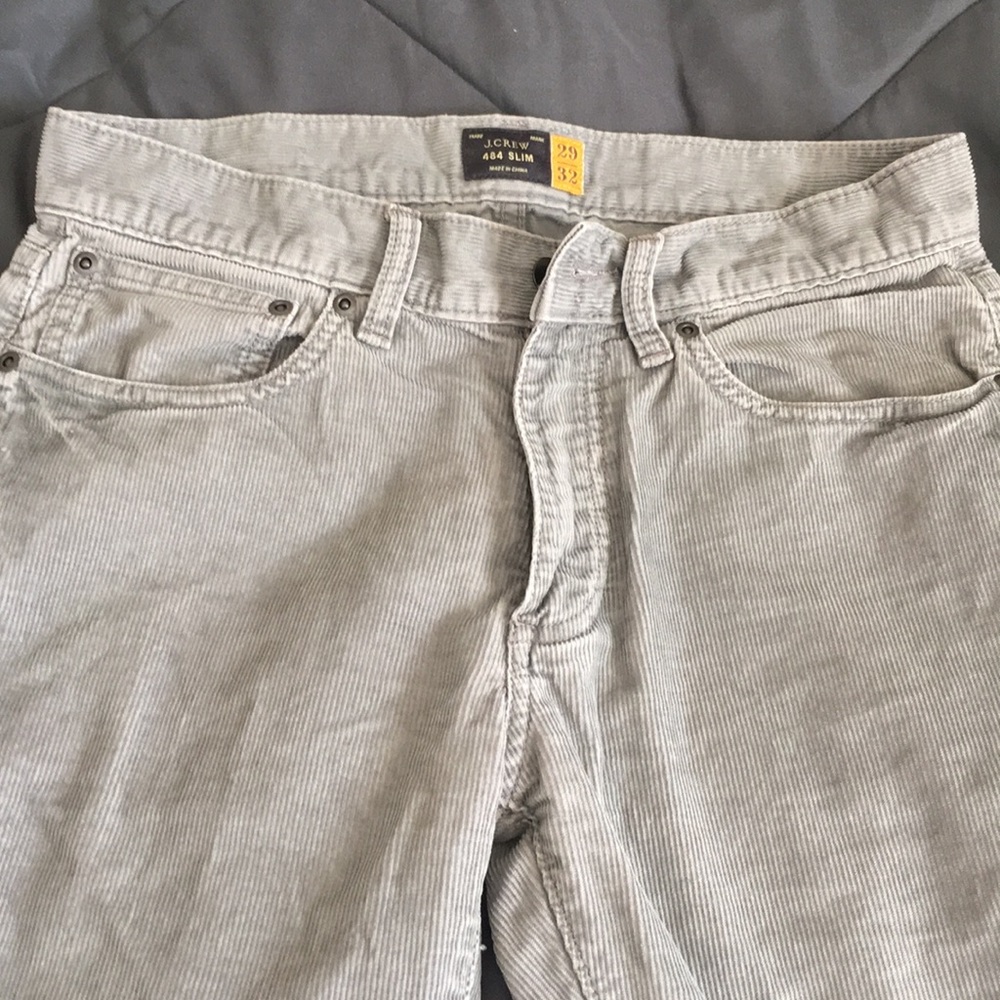JCrew Mens 484 Gray Corduroy Pants