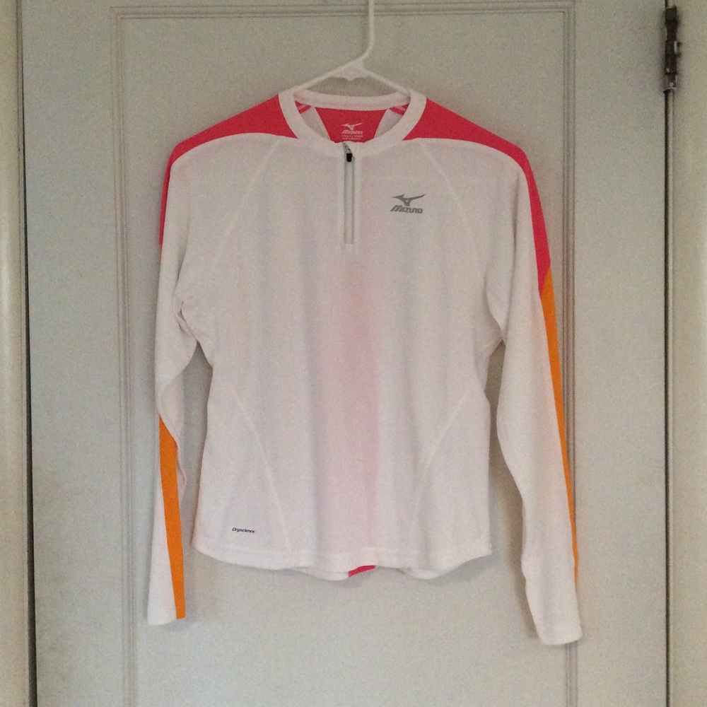White/Pink/Orange Zip Up by Mizuno