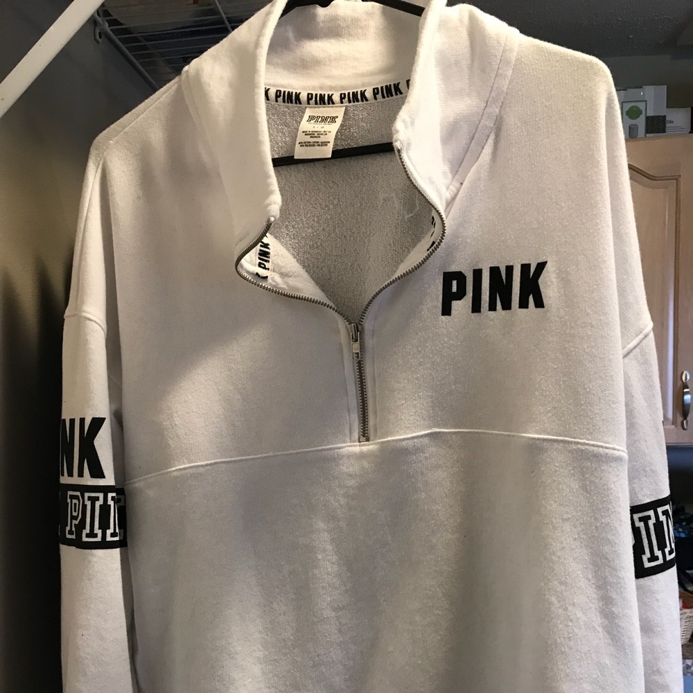 Victoria Secret Pink half zip sweatshirt