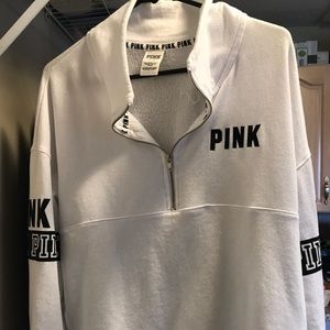 Victoria Secret Pink half zip sweatshirt