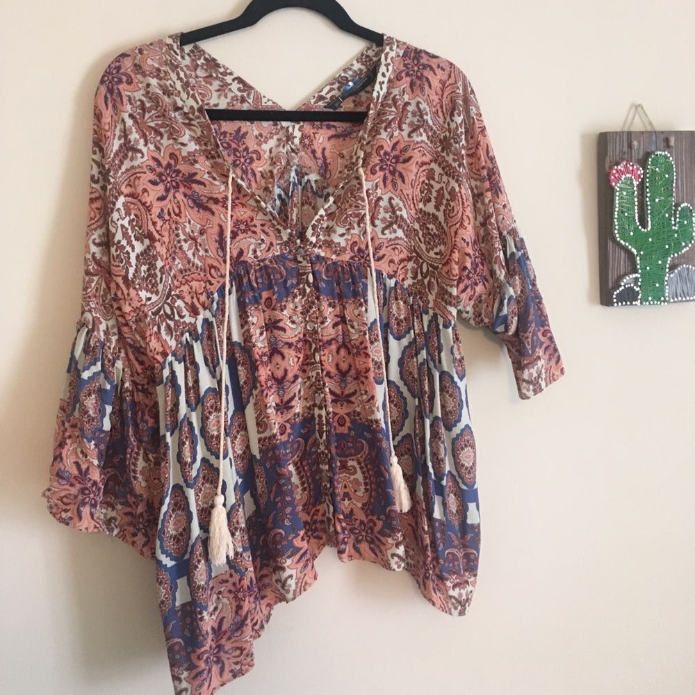 floral flowy blouse