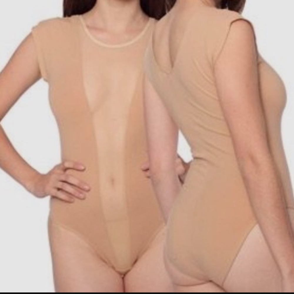 American Apparel nude bodysuit