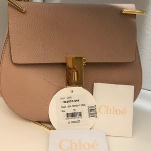 Chloe Small Drew Leather Shoulder Bag