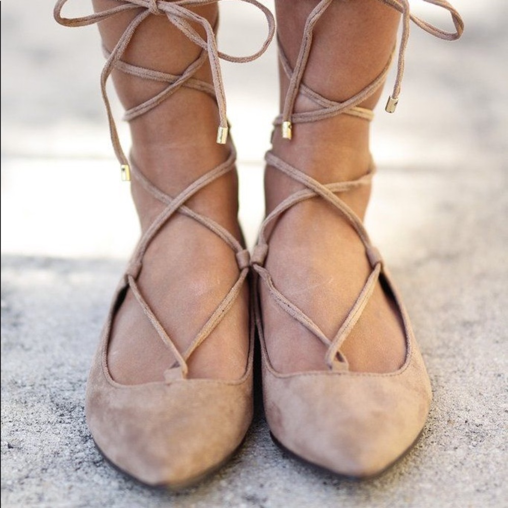 Nine West Tie up flats