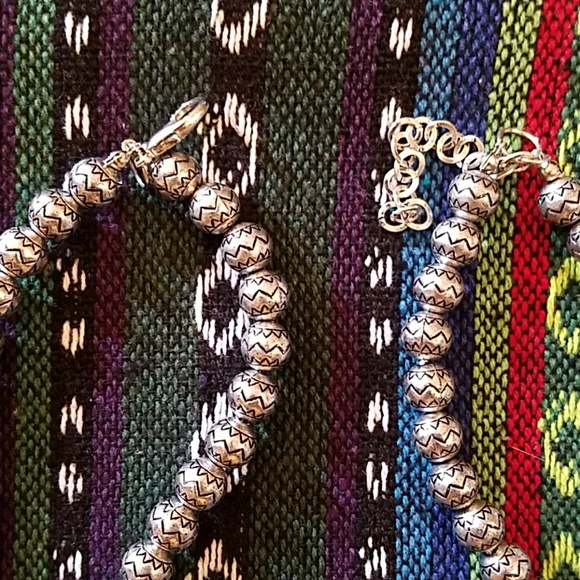 Squash Blossom Necklace Black Stones - Picture 4 of 5