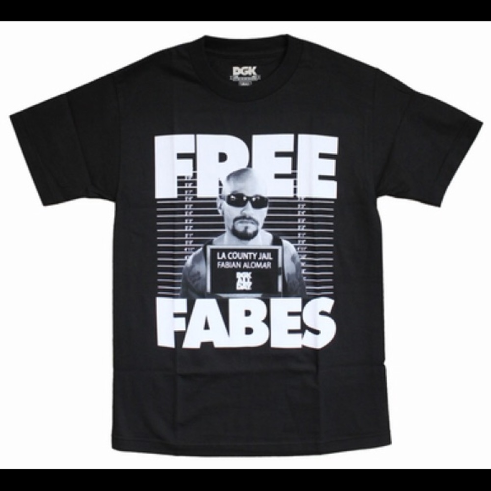 New in Package - DGK Free Fabes Shirt- Kayo Skate