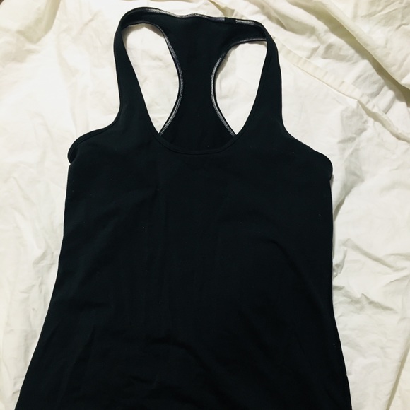 lululemon athletica Tops - Lululemon Cool Racer tank in black. Size 8. EUC