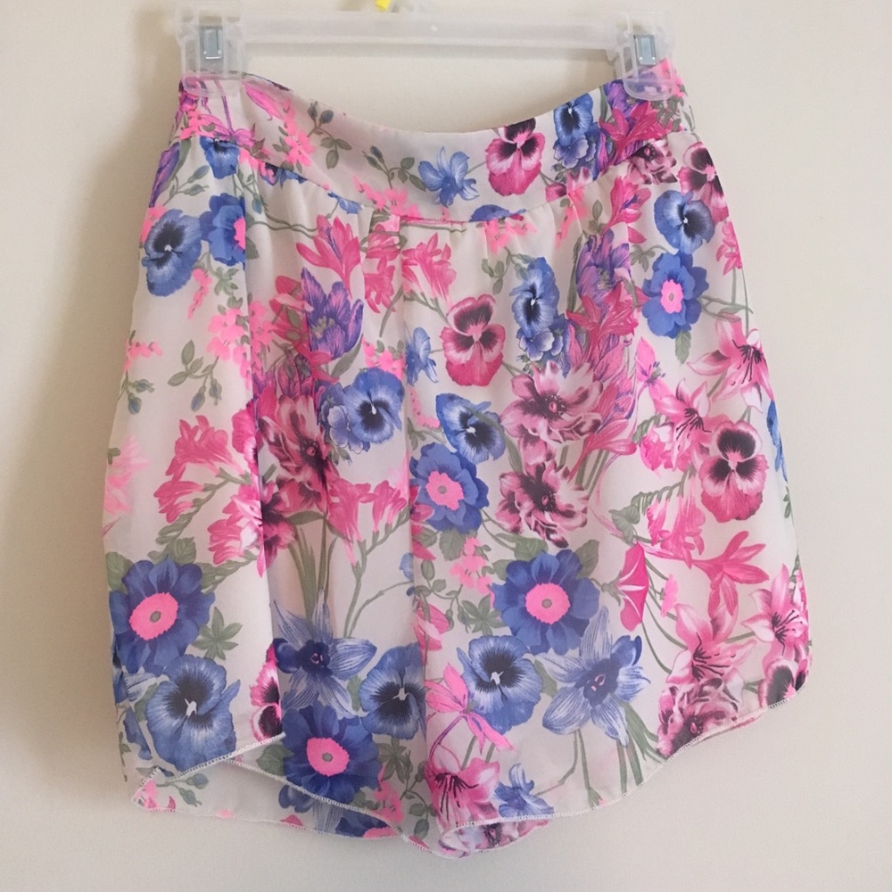 floral dress shorts