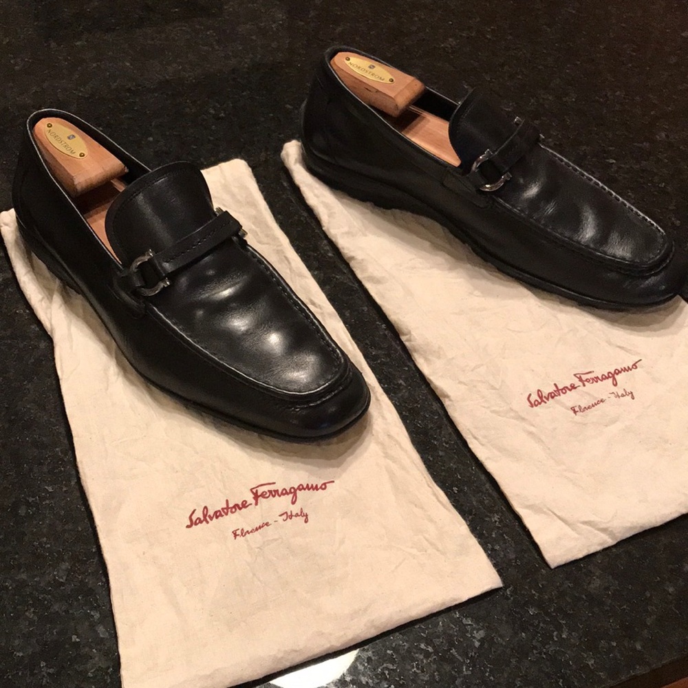 Salvatore Ferragamo loafers.