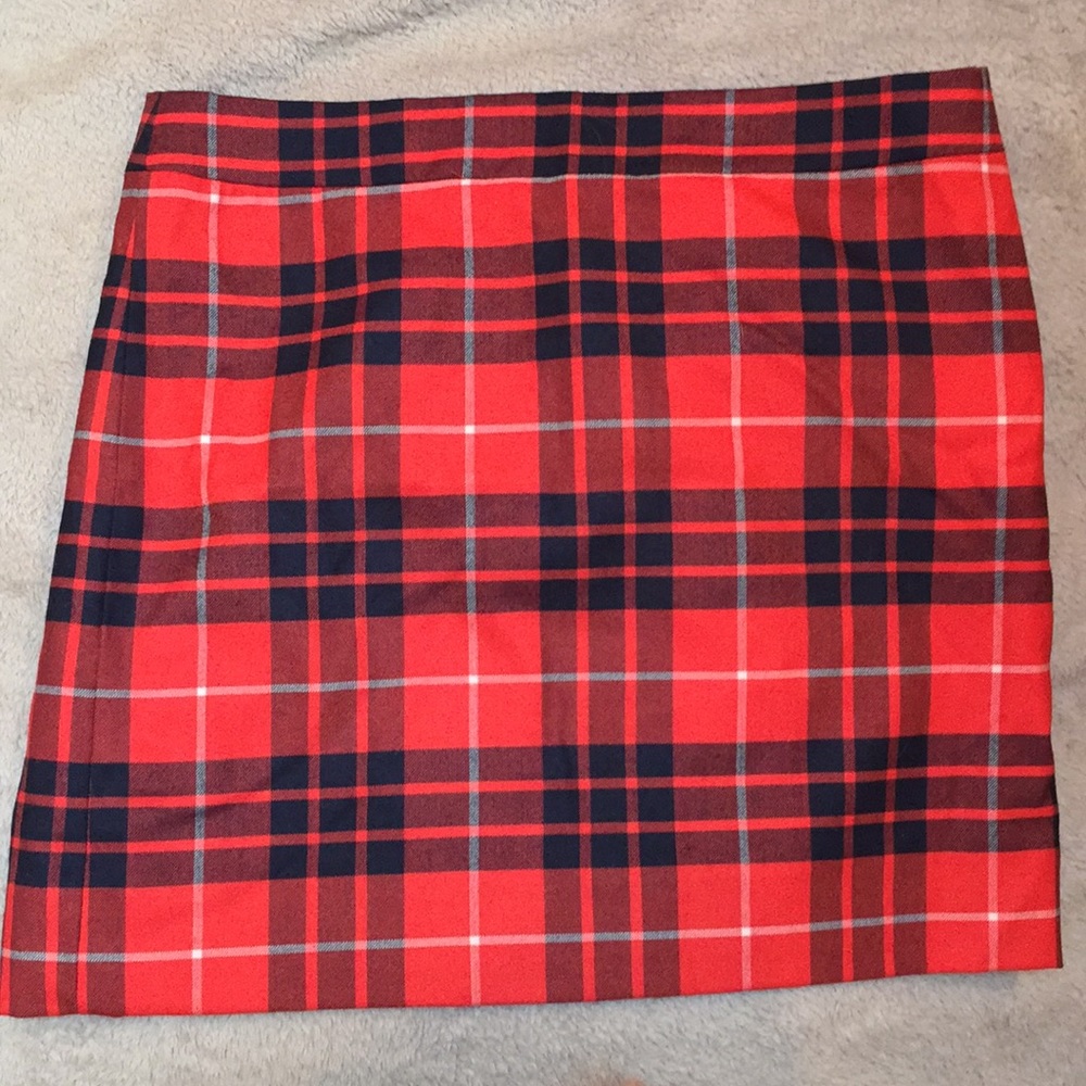 New J-Crew Plaid Skirt