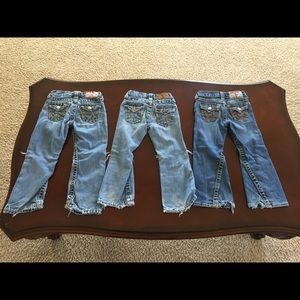 True religion jeans bundle (3 pairs) distressed
