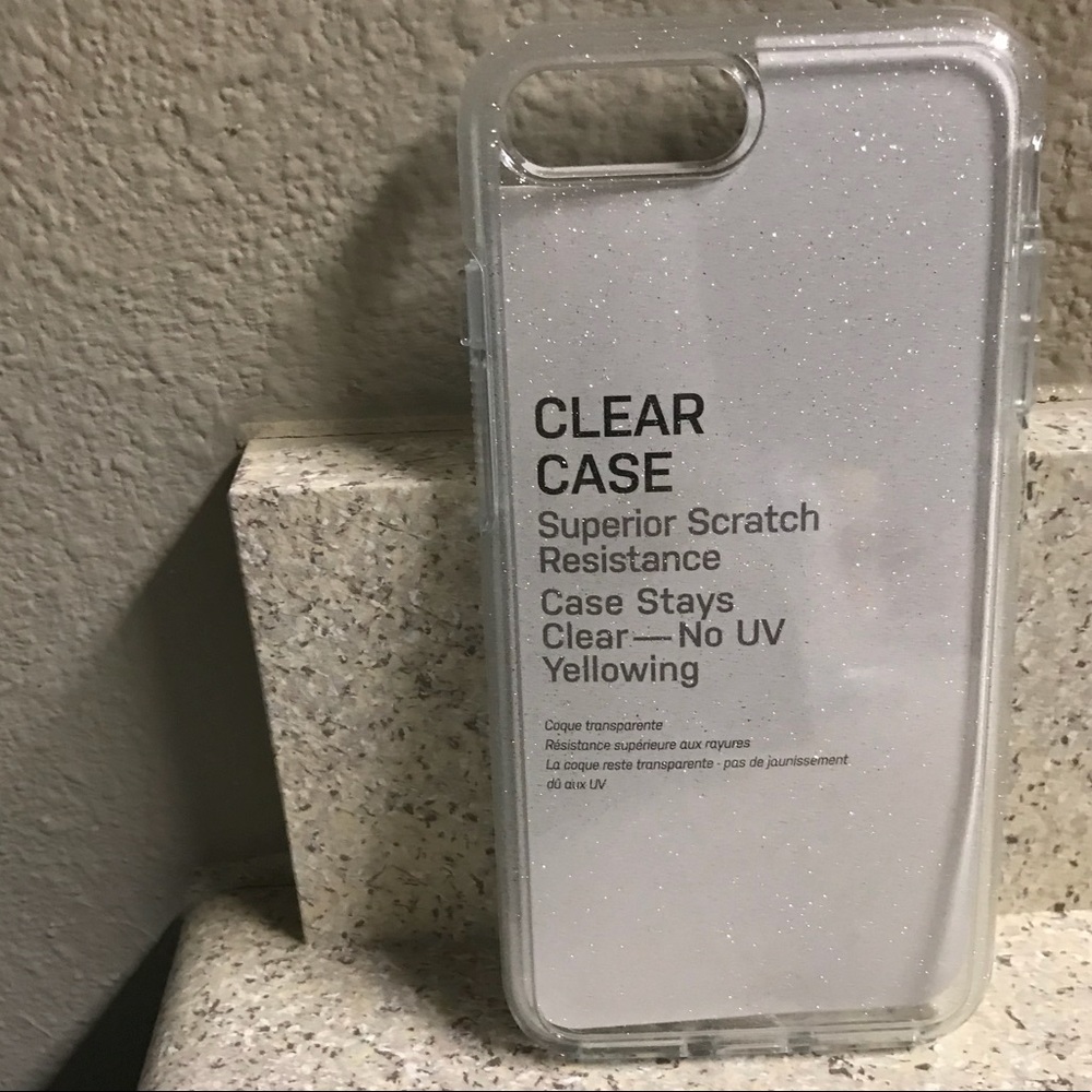 0tterbox symmetry clear case 7 plus stardust